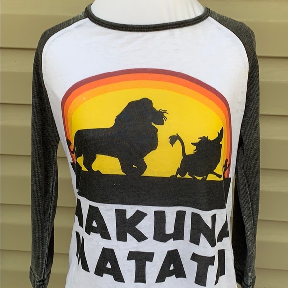Disney Lion King women’s white&gray baseball tee $5/25 - Picture 2 of 5